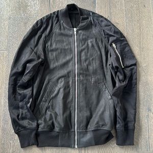 Rick Owens leather bomber